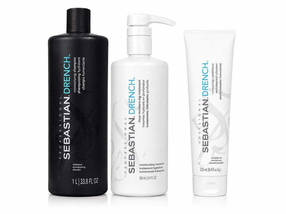 Sebastian Drench Shampoo 1L Moisture Treatment 500ml Conditioner 250ml Set